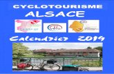 CYCLOTOURISME ALSACE Calendrier 2019...1) ALSACE à Obernai et Kaysersberg Du 23 au 29 JUIN 2019 à Obernai et Kaysersberg Séjour semi- itinérant / profil vallonné – montagneux