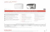 LAN | LA-NINAm.stelpro.com/contenu/fr/pdf/fiches/LAN.pdf · 2020-05-05 · Le sèche-mains La-Nina est doté d’un contrôle électronique destiné à personnaliser votre appareil