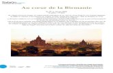 Au cœur de la Birmanie - ce-illkirch.fr€¦ · La Birmanie millénaire est certainement la plus méconnue, la plus authentique mais aussi la plus enthousiasmante de toutes les destinations