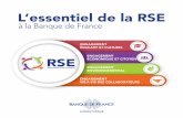 L’essentiel de la RSE - Banque de France...2017/07/21  · 5 et le microcrédit La Banque de France mène une action constante en faveur de l’inclusion bancaire pour favoriser