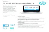 HP x360 310 G2 Convertible PCFiche produit | HP x360 310 G2 Convertible PC HP recommande Windows. HP x360 310 G2 Convertible PC Accessoires et services (non inclus) SacàdosHPSlimUltrabook