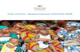 Côte d’Ivoire : Rapport Annuel d’Activité 2018 · De plus, le projet DJASSO a fourni une assistance technique sur les sites à haut volume et facilité le recrutement de ressources