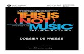 DOSSIER DE PRESSE - THIS IS (NOT) MUSIC€¦ · Le catalogue d’exposition est une coédition du Cabaret Aléatoire et des Editions 19/80. Disponible dès le 25 avril 2013 dans les
