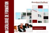 catalogue de formation - BostonSolux Training Center€¦ · •40 places confortables •Climatisée •WI-FI Focus on Salle de formation IT equipée de : ... Services. Cette formation