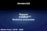 Javascript - Olivier Pons Javascript / Json / AJAX 1 â€“ JavaScript â€“ Dأ©finition + bases Olivier