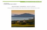 RAPPORT ANNUEL 2015-2016 - Tourisme Cantons-de-l'Est€¦ · Rapport annuel 2015-2016 4 2003-2015 : Quinze ans de consolidation de la « Marque Cantons-de-l’st », application de