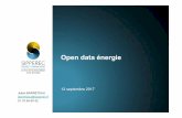 Open data énergienerg… · En revanche, intérêt d’avoir des données homogènes pour la comparaison dans le temps et dans l’espace Usage des données disponibles en open data