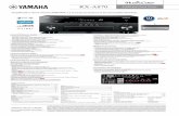 RX-A870 Amplificateur Home Cinema - Ubaldi€¦ · Amplificateur Home Cinema AVENTAGE 7.2 associant puissance et fonctionnalités étendues. ... YAMAHA MUSIC EUROPE BP 70 - 77312