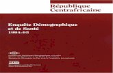 République Centrafricaine Enquête Démographique et de Santé … · République Centrafricaine Enquête Démographique et de Santé 1994-95 @ Direction des Statistiques Démographiques