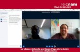 La classe virtuelle au Cnam Pays de la Loire · Se connecter Se rendre sur l’espace de cours Moodle dédié à votre UE 1-Commencer par cliquer sur le lien « Accès à la classe