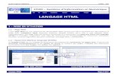 LANGAGE HTML - LeWebPédagogiqueLe langage HTML est un langage hypertexte. Cela signifie qu'il est possible de rompre la linéarité du texte pour se diriger vers une autre page web,