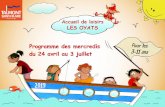 LES OYATS - Talmont Saint Hilaire...(né en 2016 et 2015) 5-6 ans (né en 2014 et 2013) 7-11 ans (né en 2012, 2011, 2010, 2009 et 2008) PROGRAMME des 5, 12, 19, 26 juin et 3 juillet