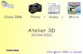 Format RAW en photgraphie - Photoclub IBM La Gaude...Sony HDR-TD10 – 1600 euros Prix annoncé sur Amazon Dispo annoncée Aout 2010, Points positifs: 2 vrai capteurs, vue 3D sur l’écran,
