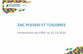 ZAC PLESSIS ET TUILERIES · Participation du concédant en 2017 au titre des années 2015 et 2016. Versement en 2018 de la subvention de la région au titre du CTU. réalisé au Réalisations