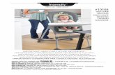 HIGH CHAIR SILLA ALTA CHAISE HAUTE HOCHSTUH CADEIRÃO ... · Apply the wheel locks when not moving the high chair. When the high chair is not in use at a table and/or the tray is