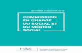 COMMISSION EN CHARGE DU SOCIAL ET DU …...10 11 ACTIVITÉ ÉDIT En 2019, la commission de l'évaluation et de l'amélioration de la qualité des PRÉSENTATIN établissements sociaux