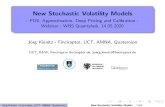 New Stochastic Volatility Models · 1 SV Models Introduction (New) Stochastic Volatility Models Examples 2 Neural Networks Supervised Learning The Neural Network and Training The