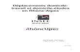 Déplacements domicile- travail et domicile-études en Rhône-Alpes · 2011-06-05 · dans les deux catégories et le lieu d’études n’est pas toujours le même que le lieu de