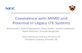 Coexistence with MIMO and in Legacy LTE 2018-06-22آ  Coexistence with MIMO and Potential in Legacy LTE