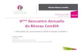 CCI Doubs–Besançon 8ème Rencontre Annuelle · 10h00 17h00 Le Réseau ComEth Face à l’augmentation constante du nombre de comités d’éthique sur notre territoire, l’EREBFC