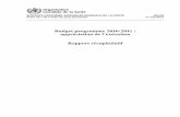 Budget programme 2010-2011 : appréciation de l’exécution ... · 7. La Commission de l’Information et de la Redevabilité pour la Santé de la Femme et de l’Enfant a adopté