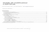 Guide de l'utilisateur CARTELIE - Préfet de la Drôme · (ex : pour carte PLU et servitudes : code de la zone du PLU ou nom du Monument Historique), etc. DDT26 - MOP Guide de l'utilisateur
