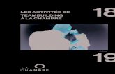 les activités de teambuilding à la chambre · 2019-02-08 · les activités de teambuilding à la chambre contact nicolas bender + 33 (0)9 83 41 89 55 pedago@la-chambre.org les