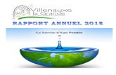 Le Service d’Eau Potablevillenauxelagrande.fr/.../RAPPORT-ANNUEL-eau-2018.pdf · Espaces verts 734 863 17,57% V3 perdus estimé 3 678 2 631 -28,47% Total m3 conso ss compteur 4