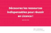 Découvrez les ressources indispensables pour réussir en Licence · 2019-01-30 · Les ressources présentes sur le site bu.unistra.fr ont été sélectionnées par les bibliothèques