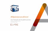 #Opinionendirect - ELABE · PDF file Interrogation par Internet les 27 et 28 novembre 2018. Etude ELABE réalisée pour BFM TV. Les Français et les gilets jaunes 28 novembre 2018