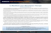 Le Manifeste pour Décarboner l’Europeyves-damecourt.com/blog/public/2017/Dossier_de... · Nous, signataires du présent manifeste pour décarboner l’Europe, appelons les Etats