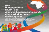 2017 Rapport sur le développement durable en Afrique · objectifs de développement durable 2017 Rapport sur le développement durable en Afrique. ii ... Figure 7.1 105Couverture