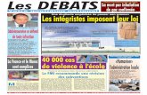 Décès de trois médecins cubains à El Bayadh Les DEBATSLa mort …lesdebats.com/editions/110515/Les debats.pdf · 2015-09-27 · 2 Les DEBATS EVENEMENT N° 1297 - Lundi 11 mai