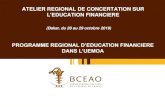 PROGRAMME REGIONAL D’EDUCATION …...1. DEFINITION DE L’EDUCATION FINANCIERE OCDE 3 Devenir plus sensibles aux risques et opportunités en matière financière Faire des choix