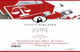 EXAMEN DU PA 2 1 - Prépa Dalloz · Protection des droits et libertés fondamentaux – Tome I 7 Programme du CRFPA Origine et sources des libertés et droits fondamentaux : – histoire
