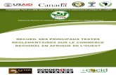 RECUEIL DES PRINCIPAUX TEXTES …borderlesswa.com/sites/default/files/resources/feb17...Recueil des Principaux Textes Règlementaires sur le Commerce Régional en Afrique de L’Ouest