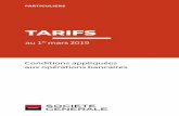 Brochure Tarifaire CLIPRI 2019 - societegenerale.fr · Épargne bancaire 29 9.2. Placements financiers 31 9.3. Assurance vie 38 10 . ASSURANCES ET PRÉVOYANCE 39 11. SUCCESSIONS 41