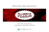 Revue de presse - Science Factor · Revue de presse Ile de France Edition 2018-2019 1. 2 ÎLE-DE-FRANCE • Le Courrier de Mantes –22/05/2019 • Le Parisien –Edition Yvelines