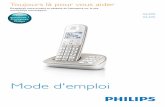 Mode d'emploi - Philips · 2016-03-10 · • Placez l'appareil dans un endroit où la température est comprise entre 0 °C et 40 °C (jusqu'à 90 % d'humidité relative). • Rangez-le