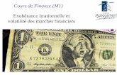 Cours de Finance (M1)laurent.jeanpaul.free.fr/Enseignement/Cours%20M1%20Finance%202… · Bulles financières : écarts entre prix de marché et « valeur fondamentale » (Shiller)