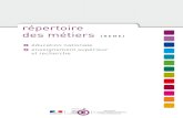 répertoire des métiers - enseignementsup-recherche.gouv.fr · [Répertoire des métiers - novembre 2011 ] Présentation du répertoire [ 2/7 ] Une aide à la gestion collective
