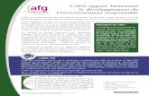 L’AFG appuie fortement le développement de l'investissement … · 2019-06-09 · L’AFG, qui représente les professionnels de la gestion d’actifs pour compte de tiers, a très