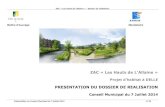 ZAC « Les Hauts de L’Allaine » PRESENTATION DU DOSSIER DE ... · PRESENTATION DU DOSSIER DE REALISATION Conseil Municipal du 7 Juillet 2014. ZAC « Les Hauts de l’Allaine »