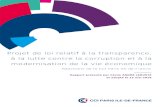 Projet de loi relatif à la transparence, à la lutte contre ...cci-paris-idf.fr/sites/default/files/etudes/pdf/... · Le projet de loi relatif à la transparence, à la lutte contre