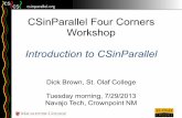 CSinParallel Four Corners Workshop 2013-11-25آ    Four Corners Workshop