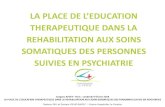 LA PLAE DE L’EDUATION - Association française pour le ... · - Rôle majeur du médecin généraliste - Dépistage, éducation, diagnostic et traitement - Partage de connaissances