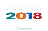 RAPPORT D’ACTIVITÉ - Aliapur...Aliapur depuis 2016. Ils étaient alors 35, ils sont aujourd’hui 61. Ceci est le résultat de la stratégie de diversification que nous avons engagée