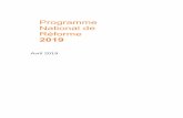 Programme National de Réforme 2019 · La croissance belge a fléchi de 1,7 % en 2017 à 1,4 % en 2018. Elle croîtrait à un rythme similaire à la zone euro durant la période 2019-2021