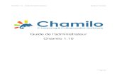 EPALE - Guide de l'administrateur Chamilo 1...Chamilo 1.10 – Guide de l'administrateur Guide en français 1.4. Comment lire ce guide Cet ouvrage a été rédigé comme un tutoriel