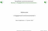 Référentiel niveau Engagement certification environnementale · Début de la démarche Environnementale Etape 1 Lancement de la démarche Etape 8 4.6 Bilan ou revue de direction